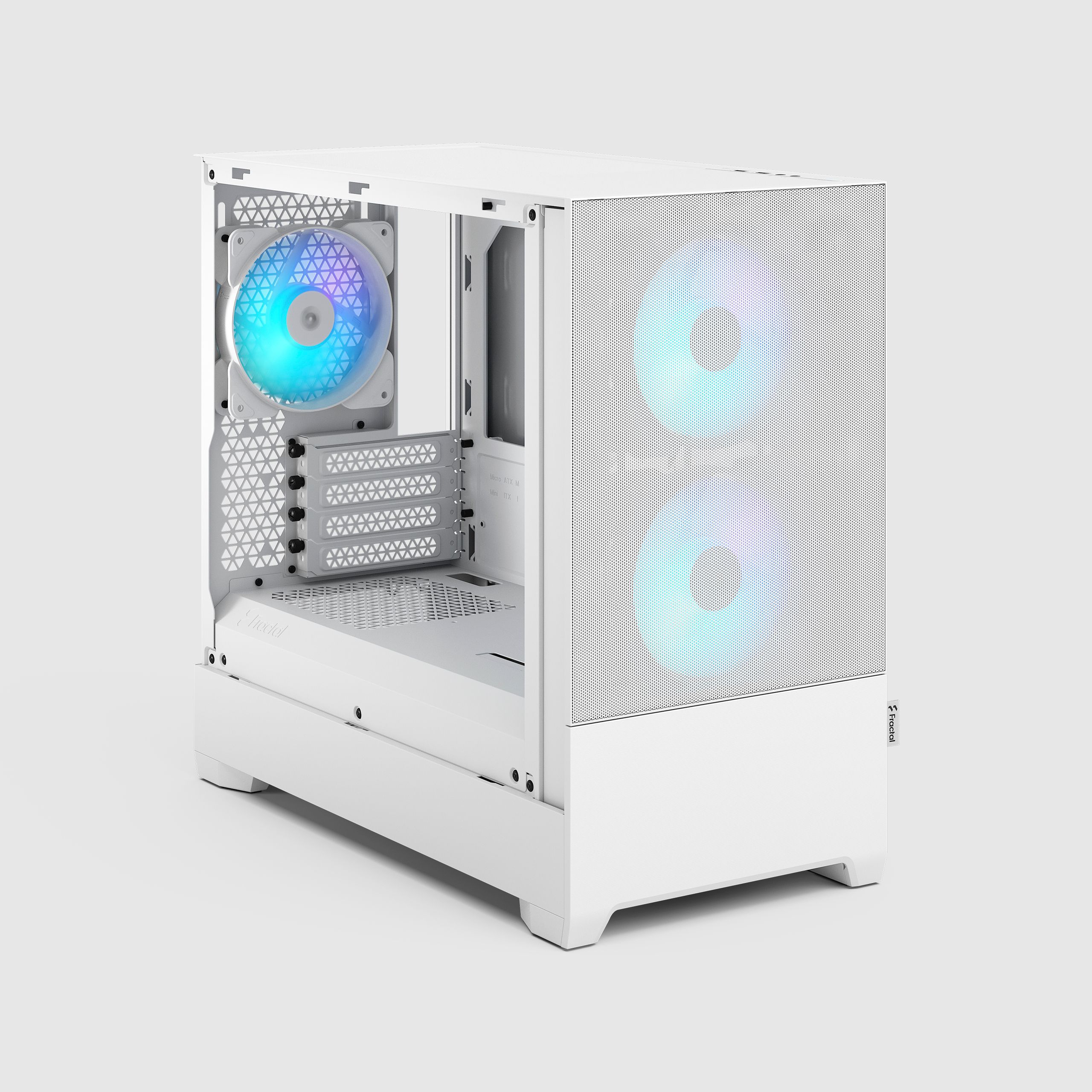 Fractal Pop Mini Air RGB White 美品 Pop Mini Air RGB White TG Clear Tint | Fractal Design