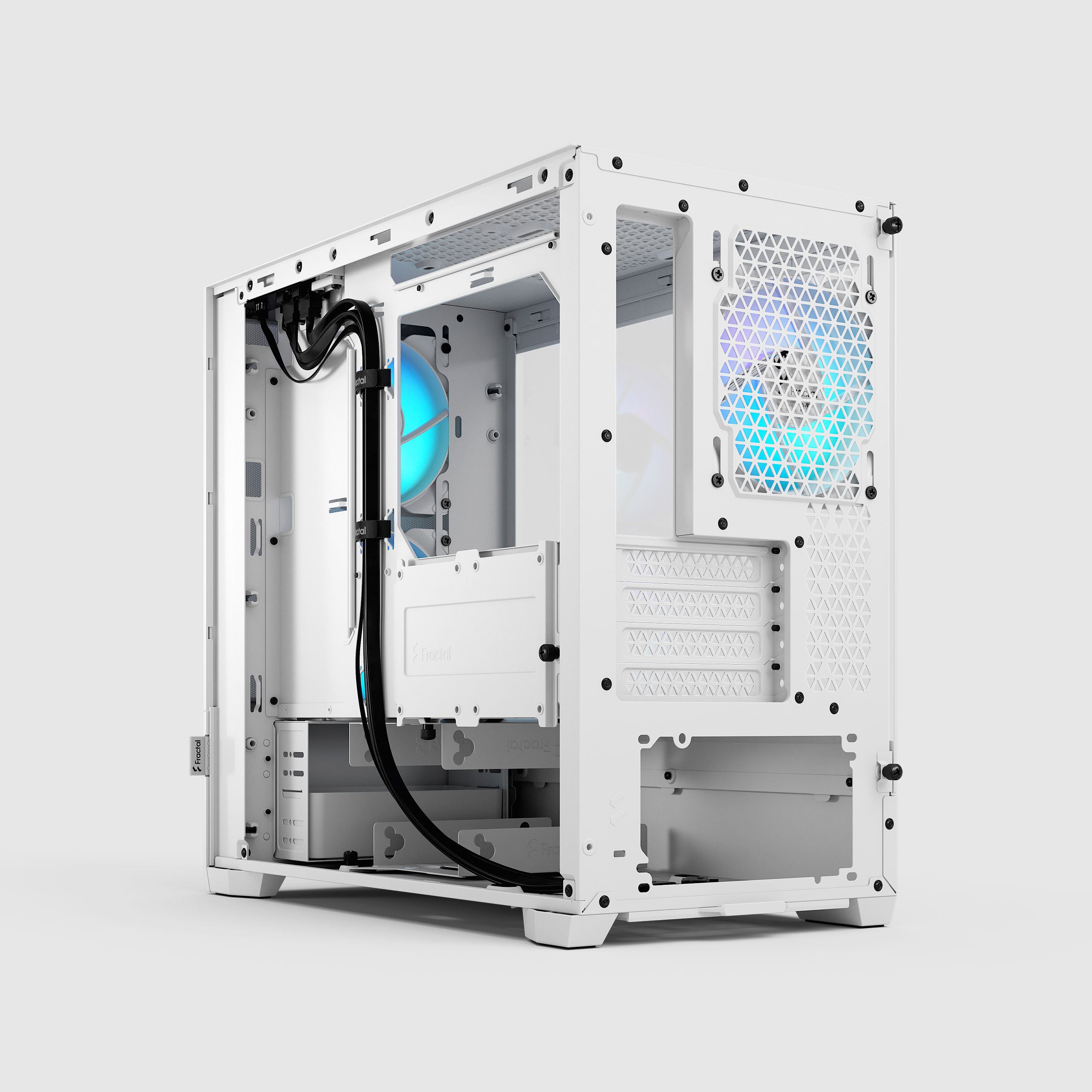 Pop Mini Air RGB White TG Clear Tint | Fractal Design