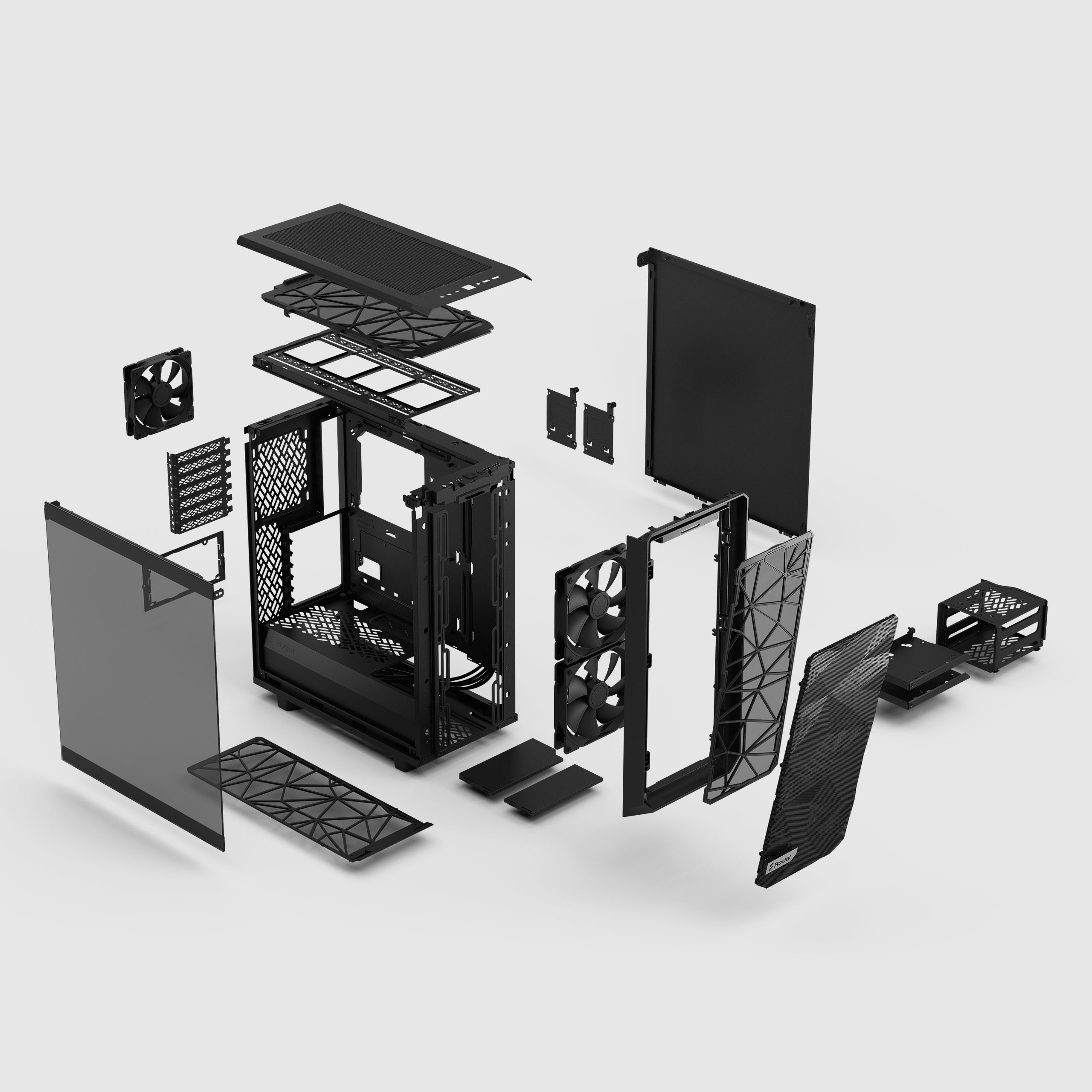 Meshify 2 Compact Black - Dark TG | Fractal Design