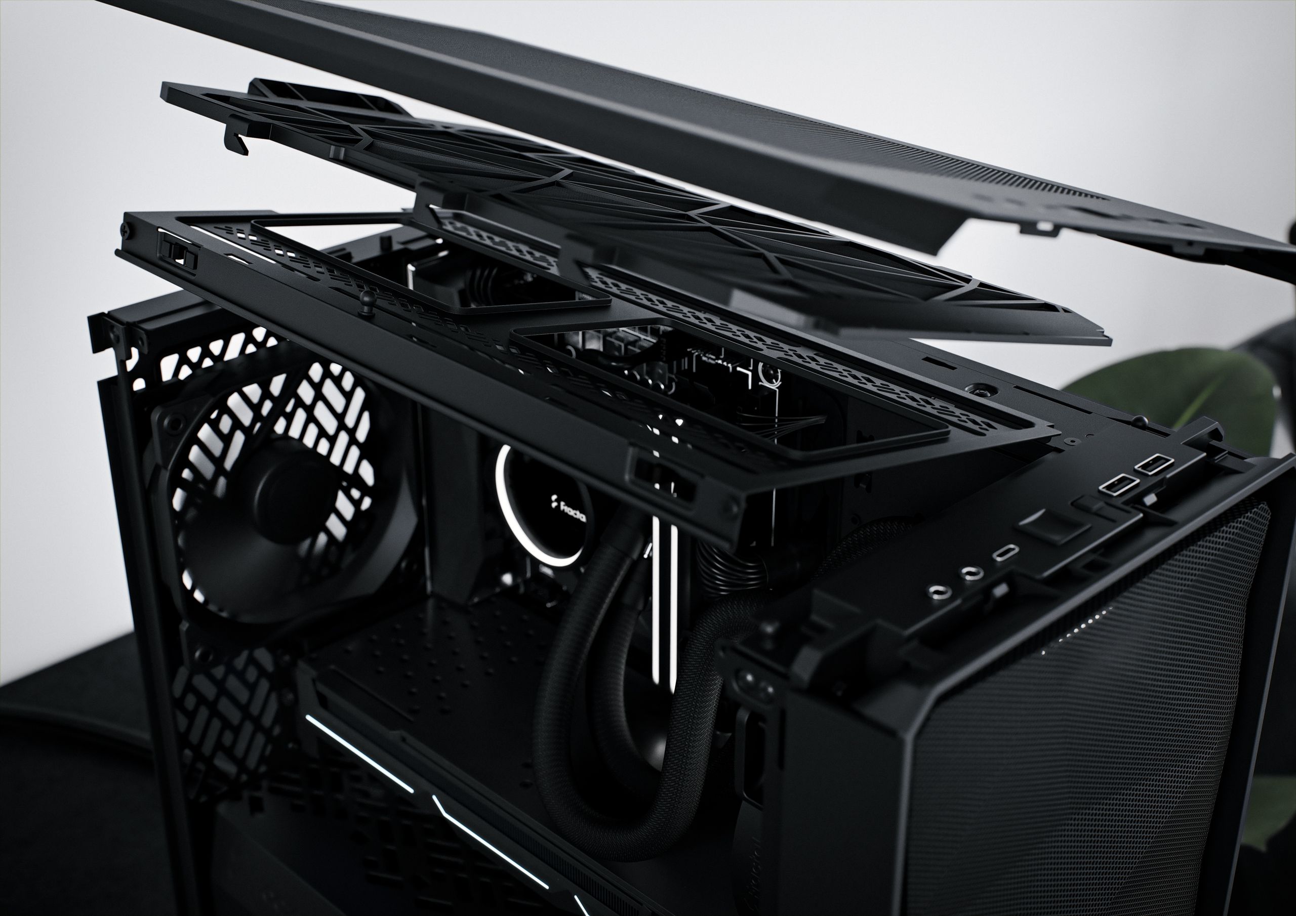 Meshify 2 Nano White TG Clear Tint | Fractal Design