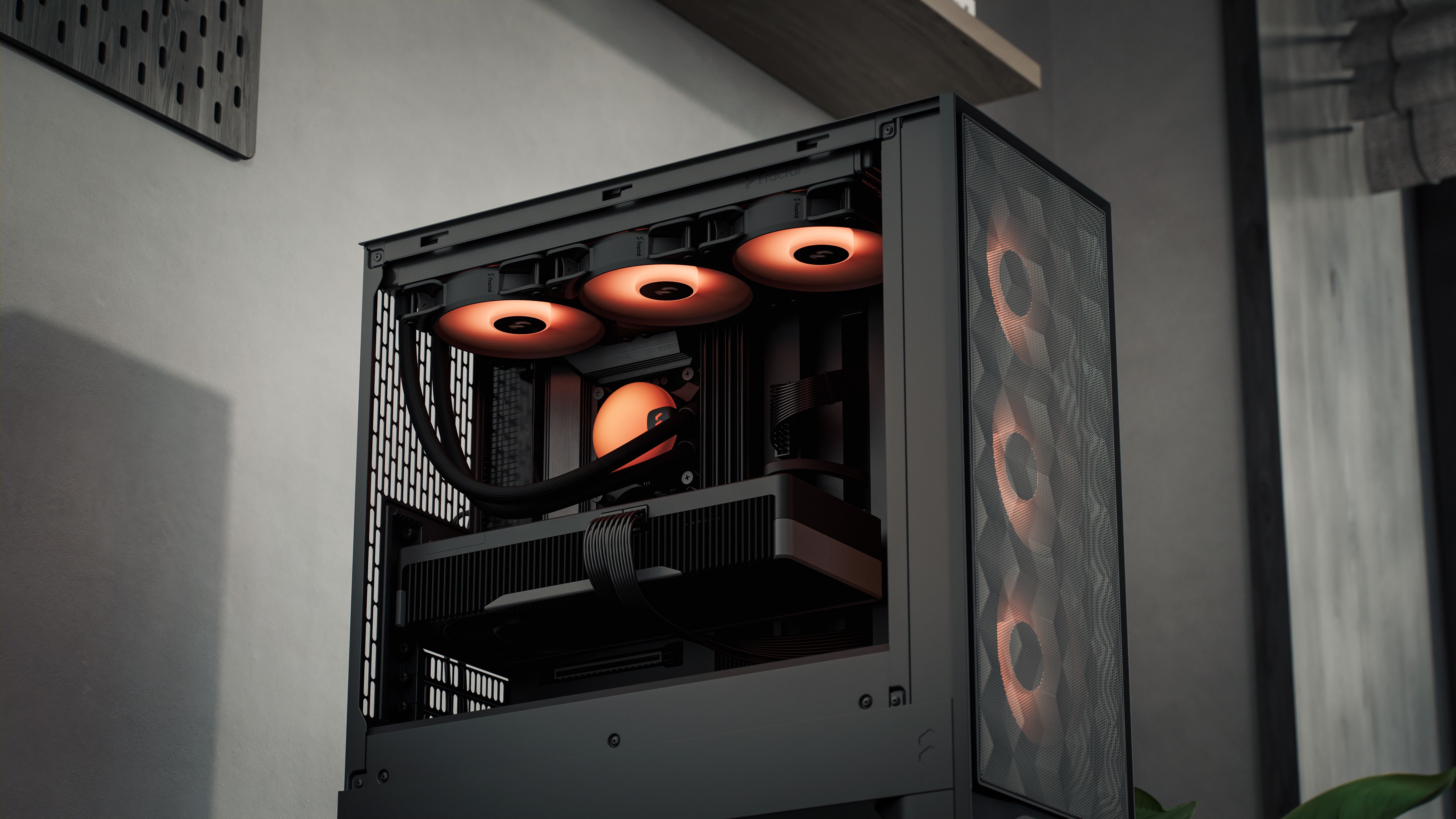 Pop 2 Air Black TG RGB | Fractal Design