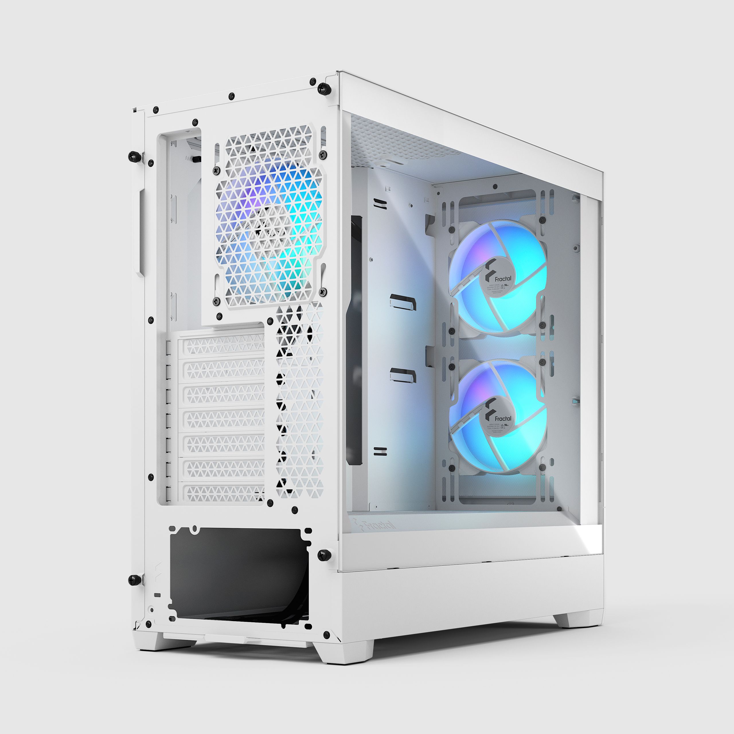 Pop Air RGB White TG Clear Tint | Fractal Design