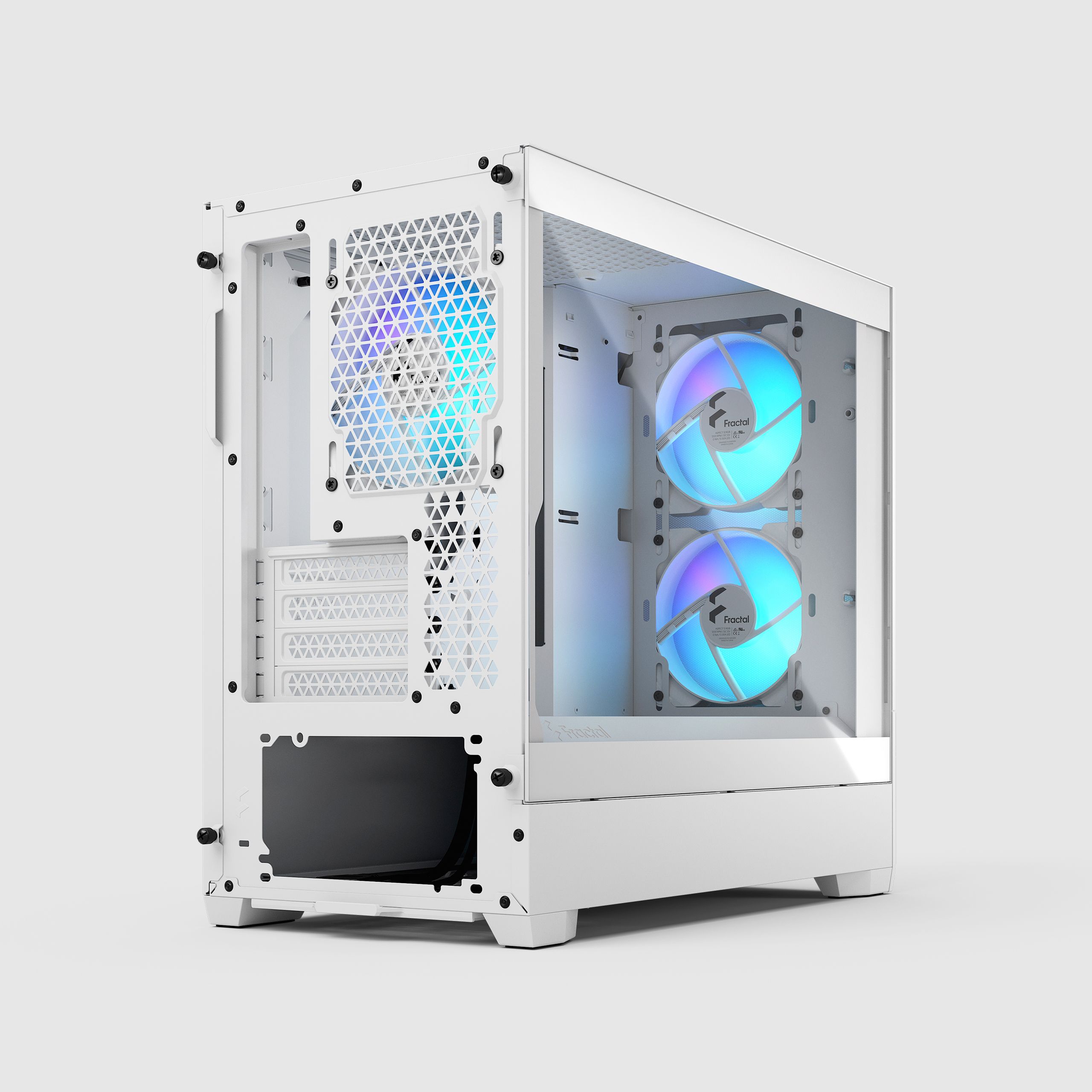Pop Mini Air RGB White TG Clear Tint | Fractal Design