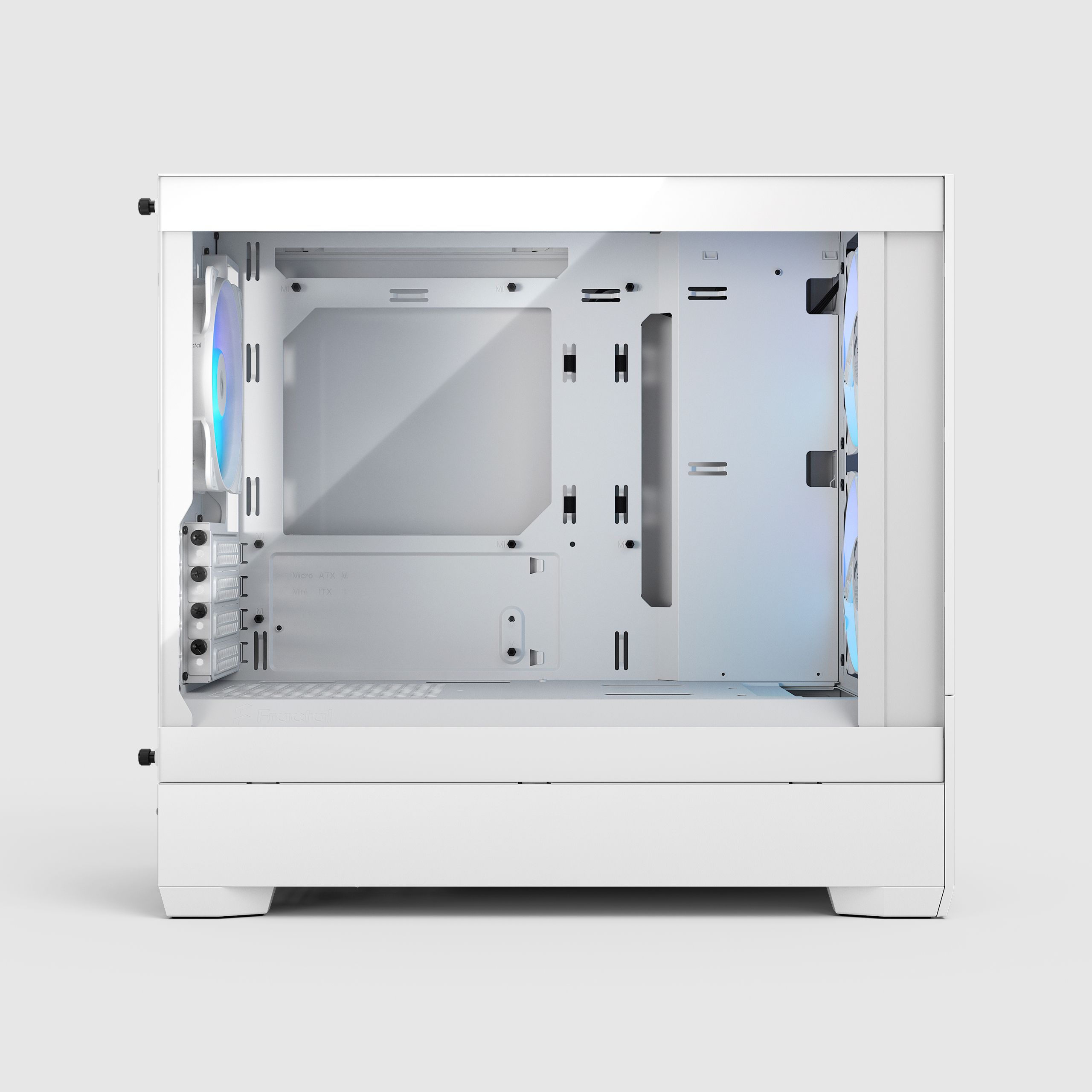 Pop Mini Air RGB White TG Clear Tint | Fractal Design