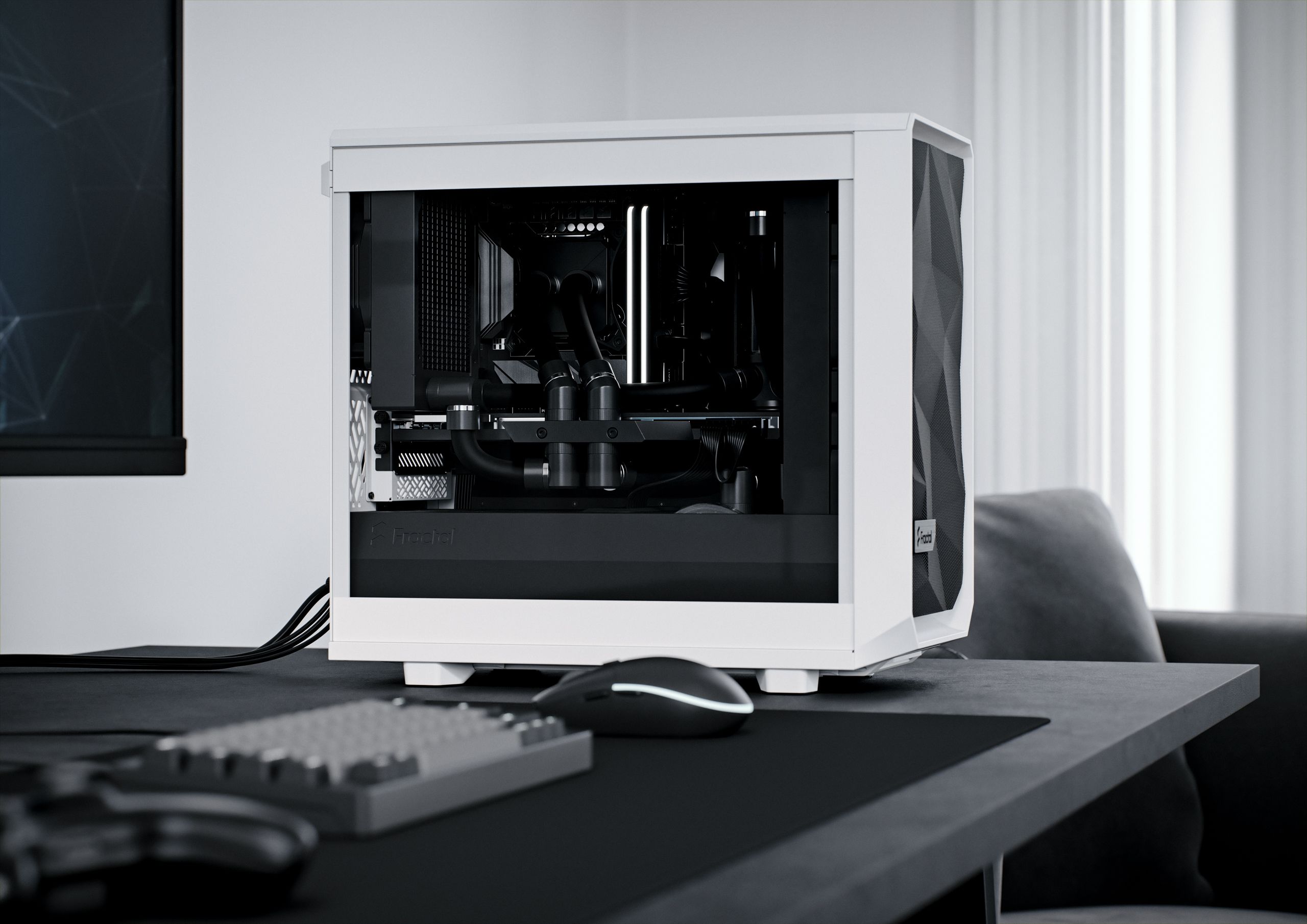 Meshify 2 Nano White TG Clear Tint | Fractal Design