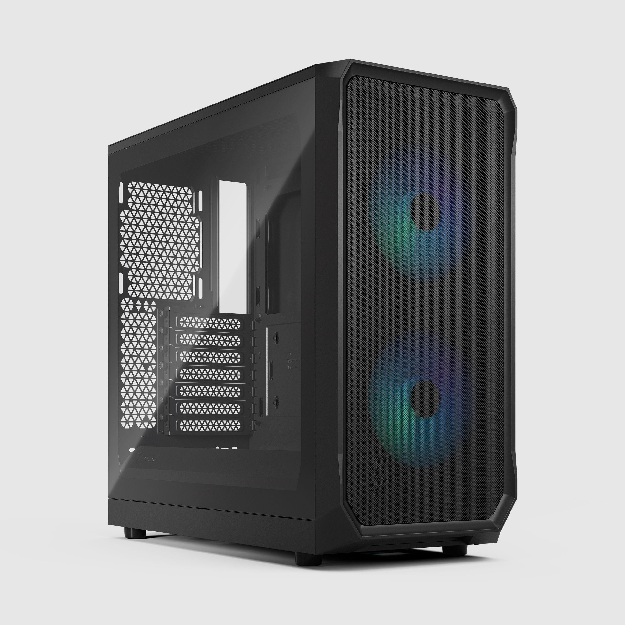 Focus 2 RGB Black TG Clear Tint | Fractal Design
