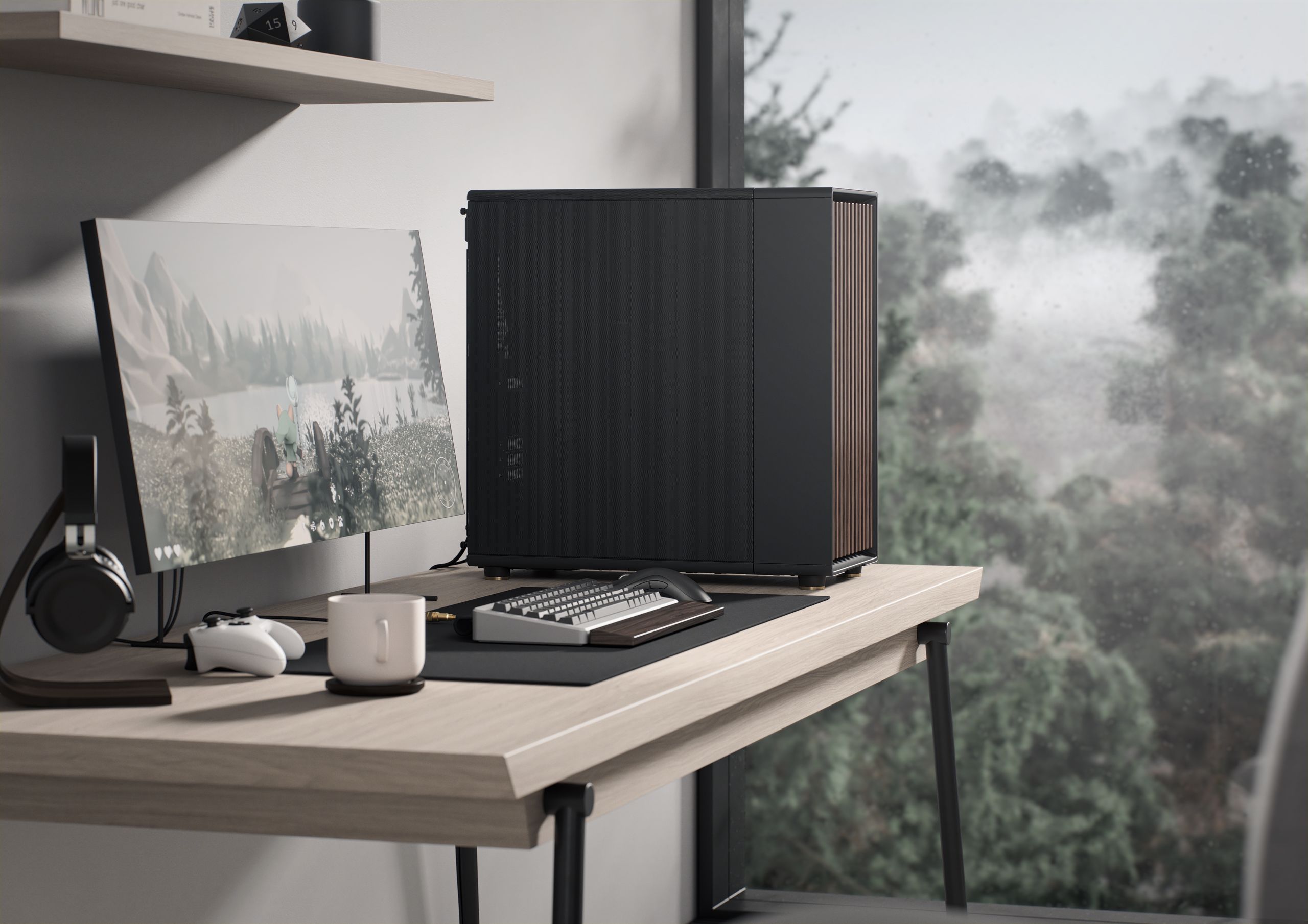North XL RC Charcoal Black TG Dark | Fractal Design