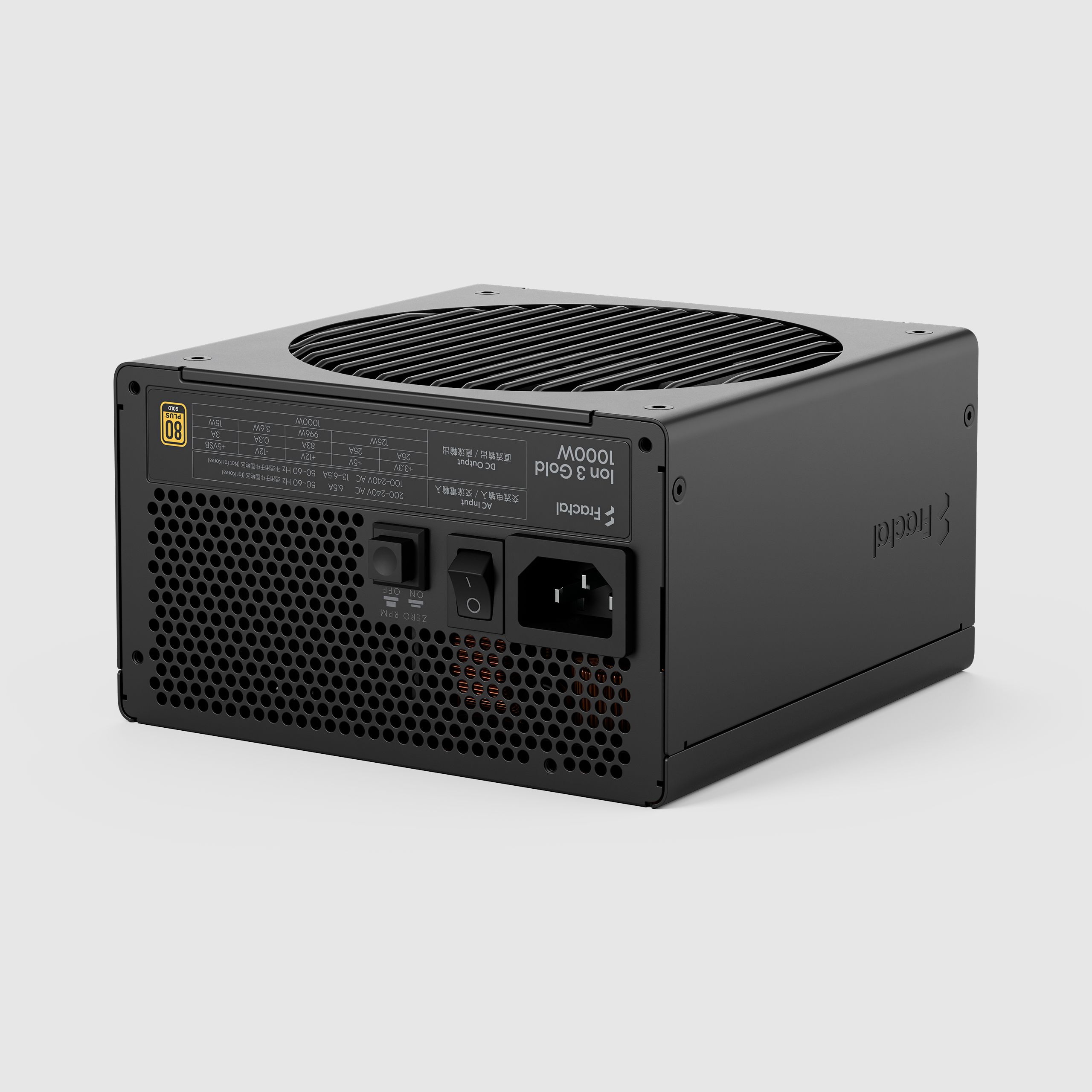 RAJAS Rajas Ion Gold 3箱セット Ion 3 Gold 1000W Black | Fractal Design
