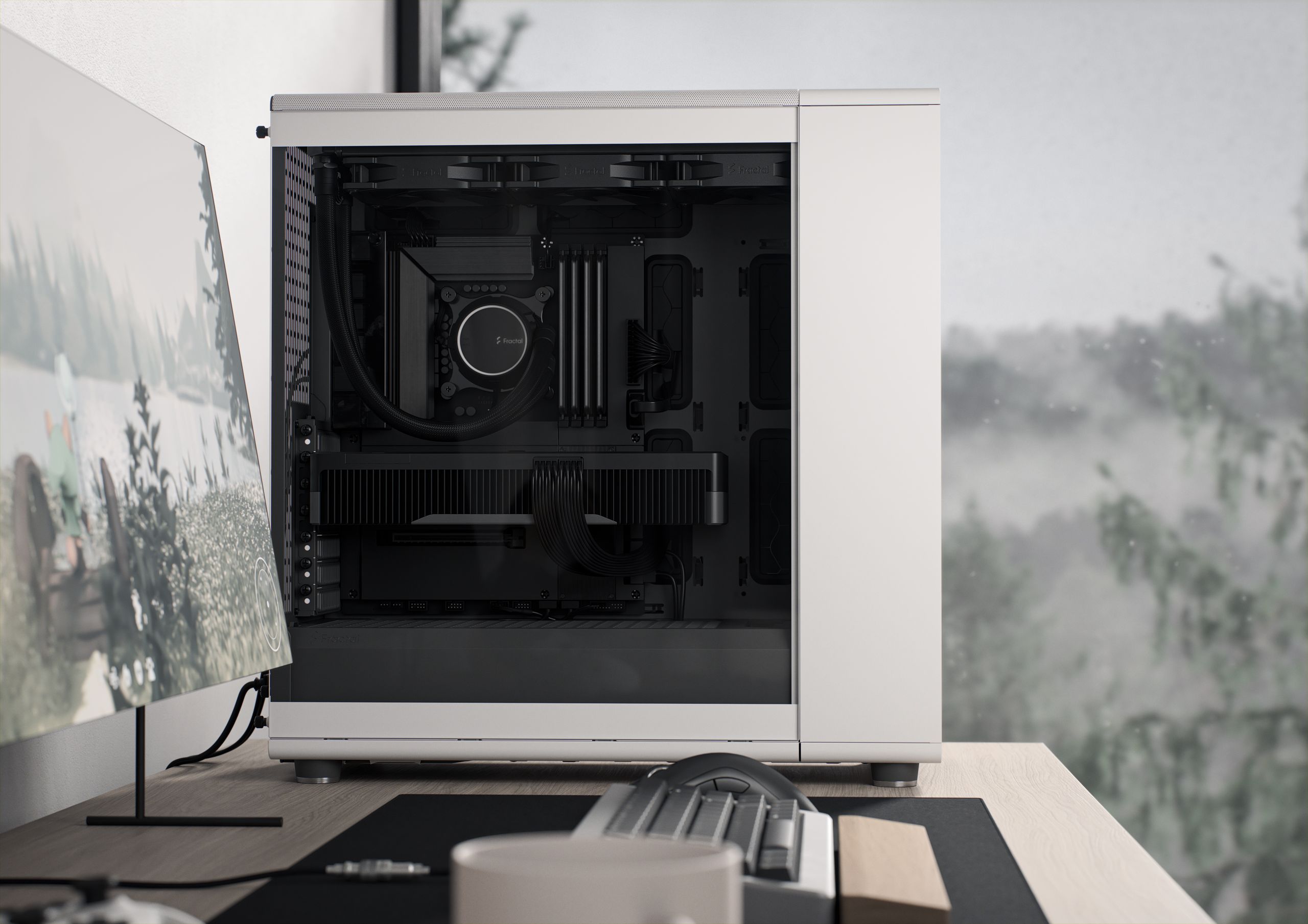 North XL Chalk White Mesh | Fractal Design