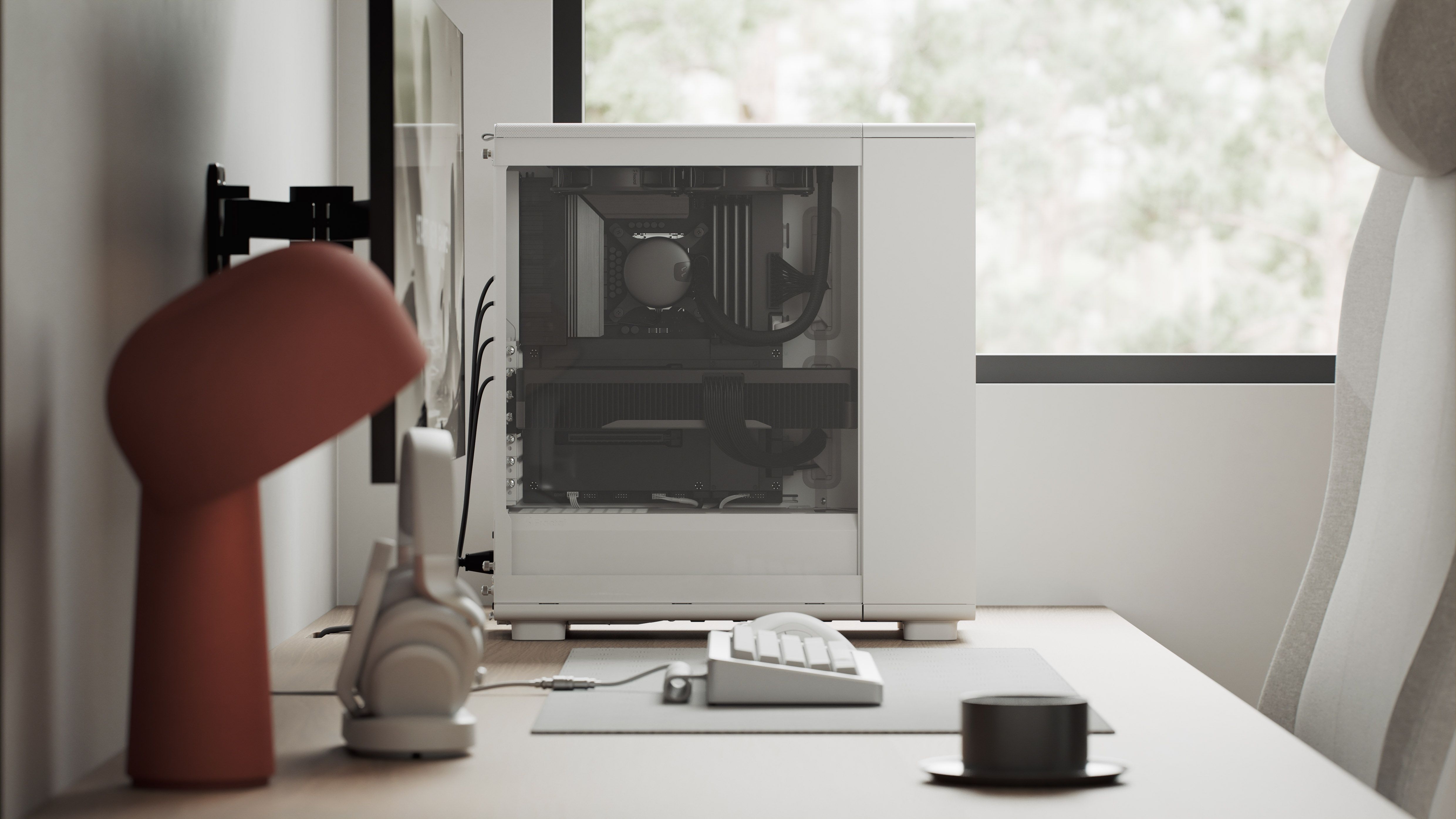 Epoch White TG Clear tint | Fractal Design