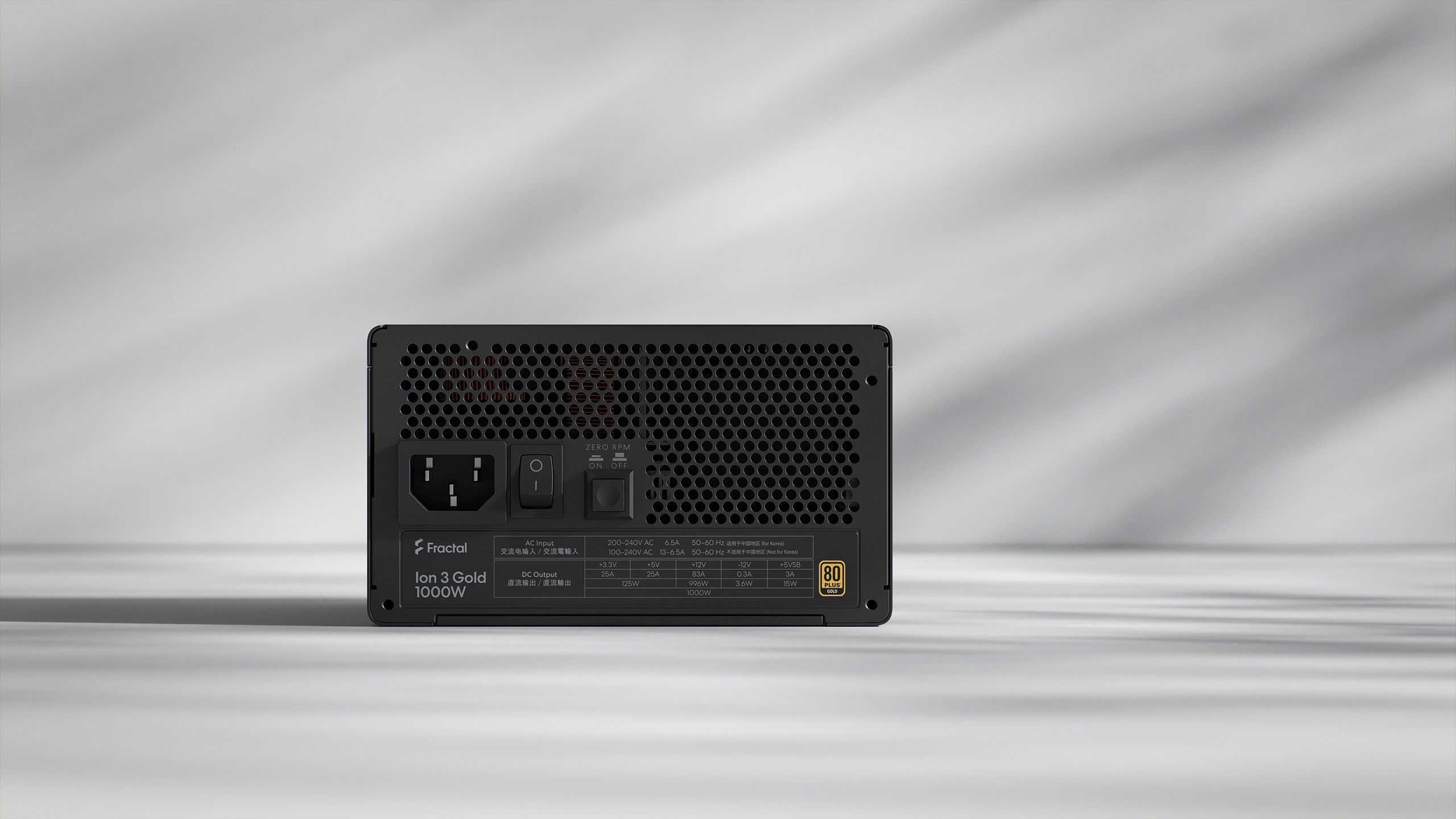 Ion 3 Gold 1000W Black | Fractal Design