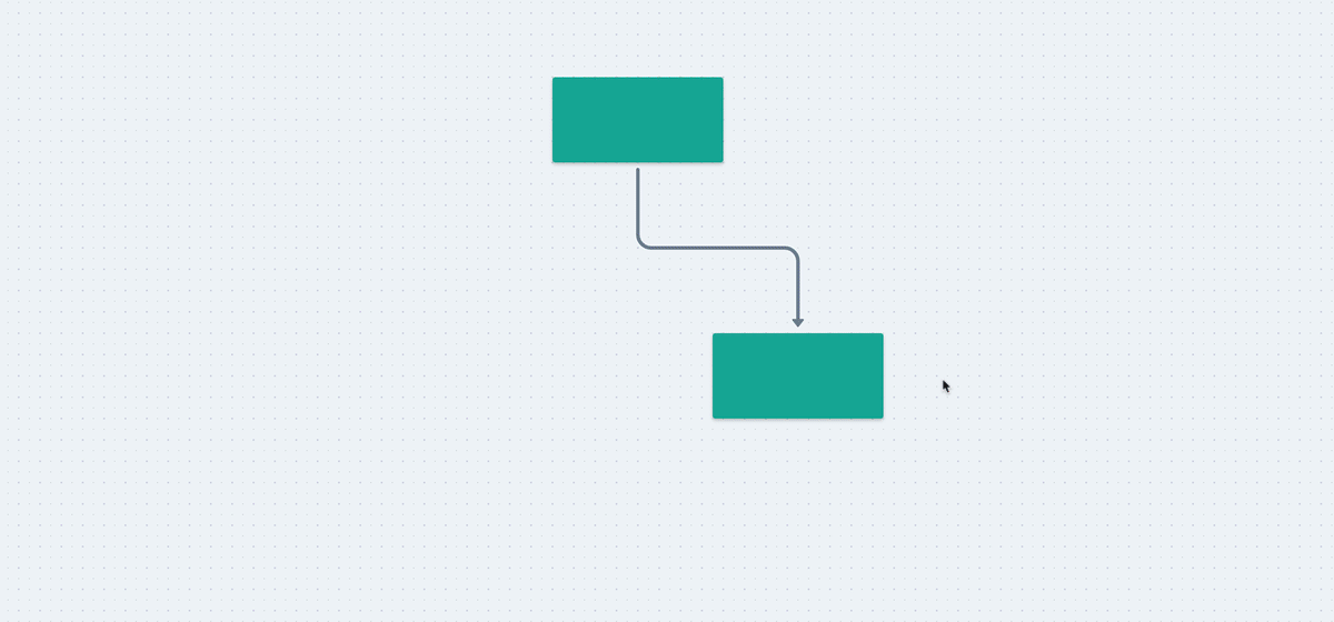 Smarter connectors keep the elbow centered between two objects