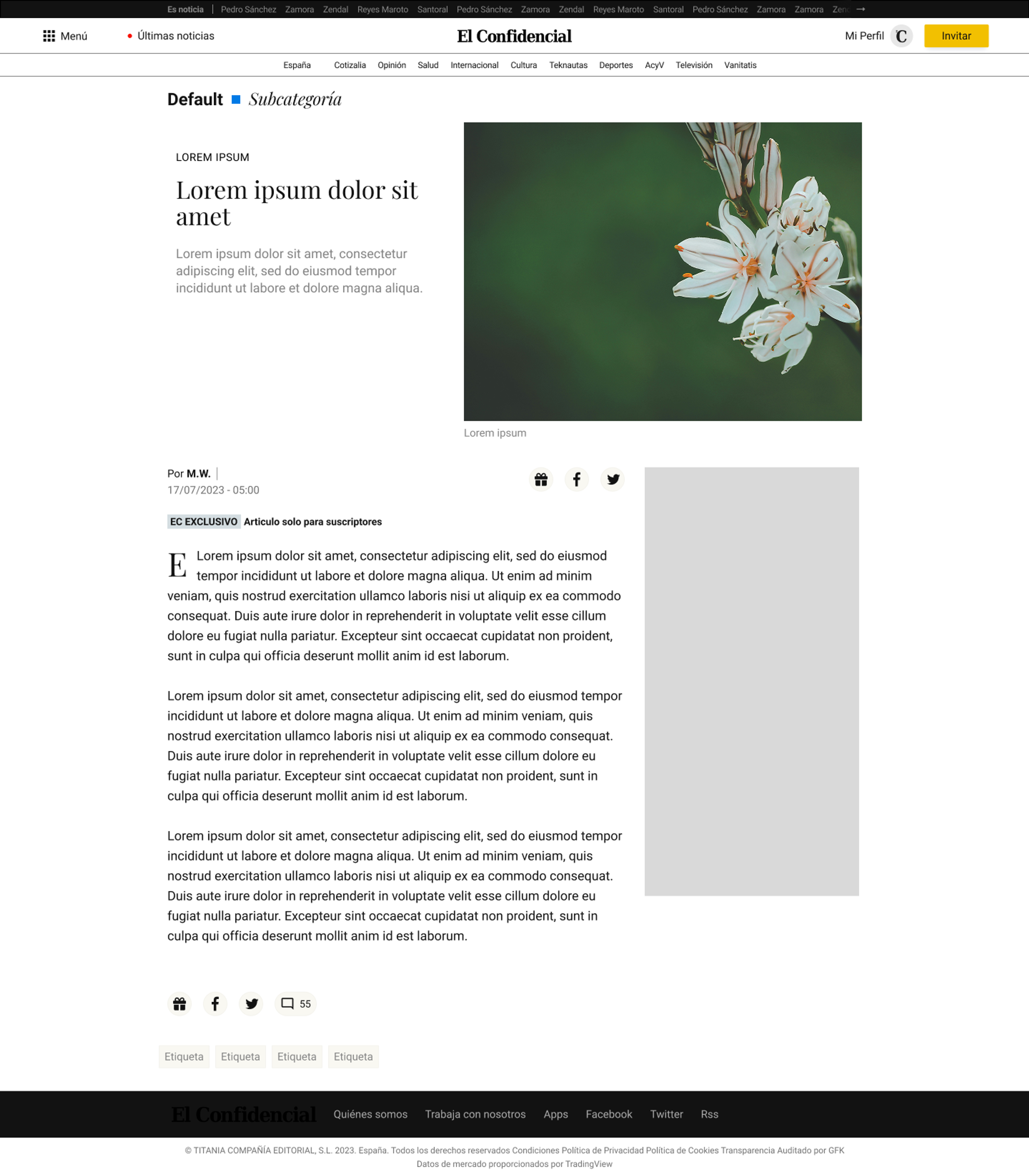 Live article on site