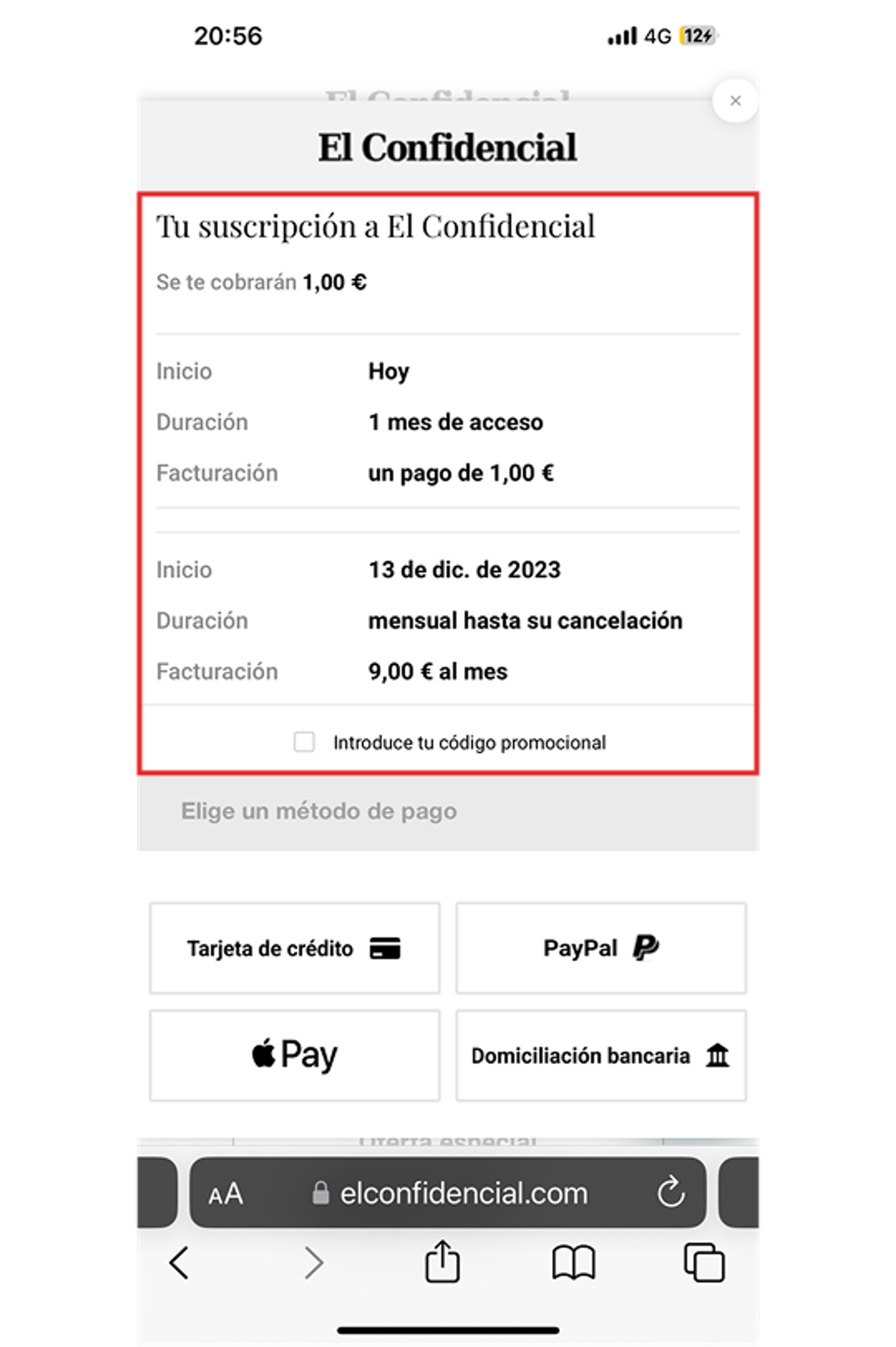 Confusing pricing information