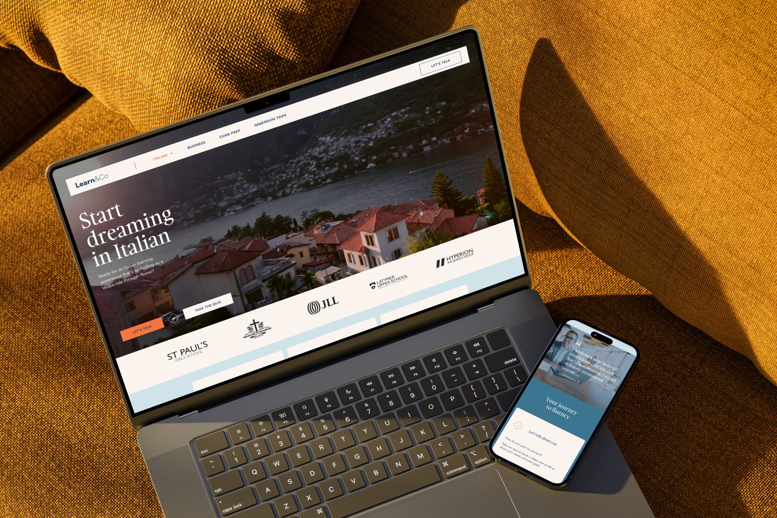 Learn&Co project mockup