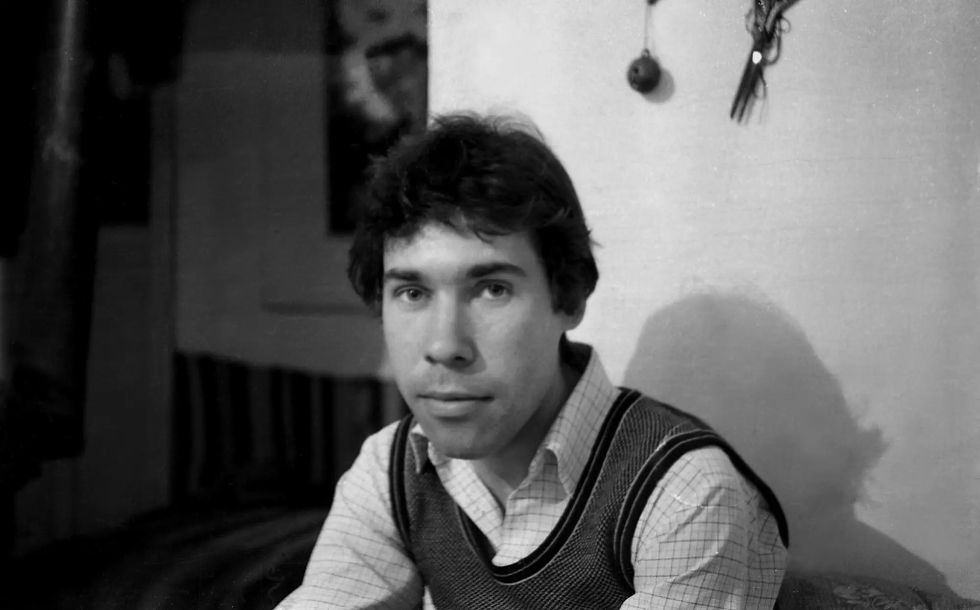 Vasiliy Ryabchenko portrait in his studio, Odessa, Ukraine, 1970s