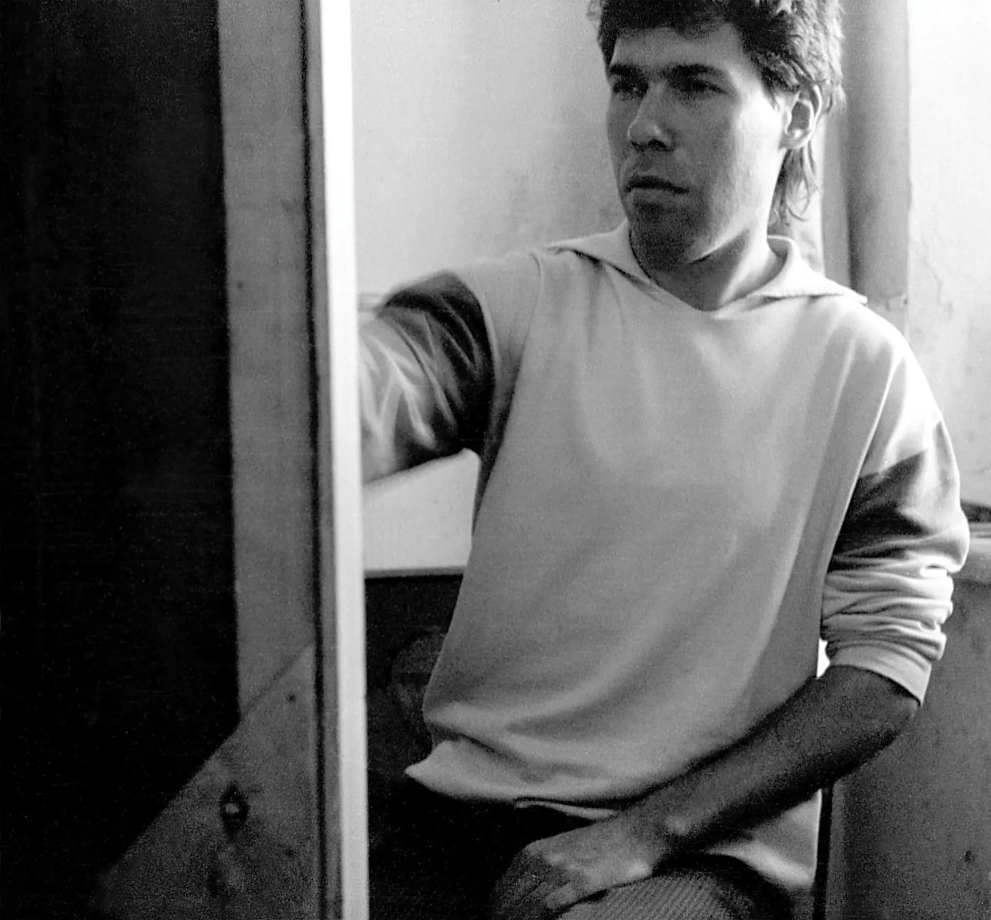 Vasiliy Ryabchenko portrait in his studio, Odessa, Ukraine, 1982