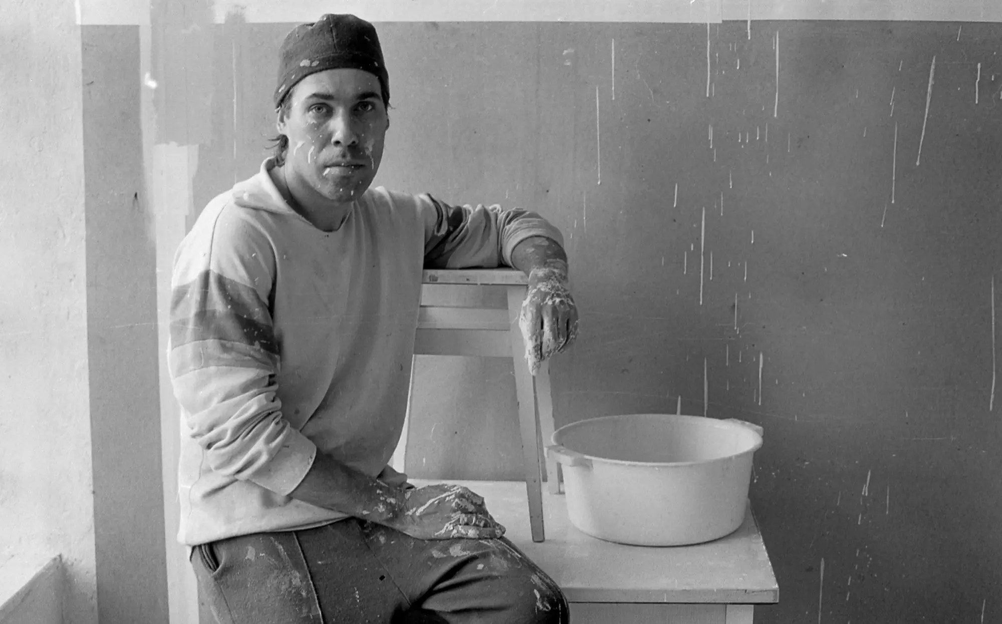  Vasiliy Ryabchenko portrait, 16 station Big Fountain, Odessa, 1980s