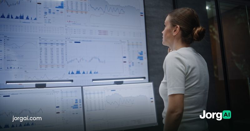 Analyst standing in front of a wall of market charts, cover for the consumer sentiment study