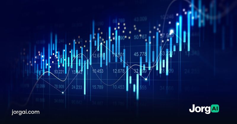 Glowing blue stock chart with candlesticks and a rising line, cover for the TSMC Q3 2026 earnings preview