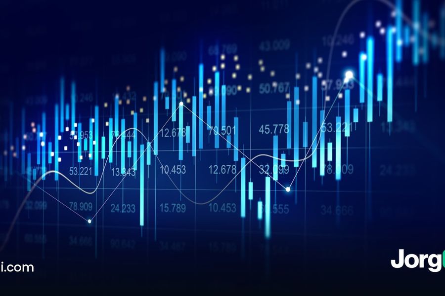 Glowing blue stock chart with candlesticks and a rising line, cover for the TSMC Q3 2026 earnings preview