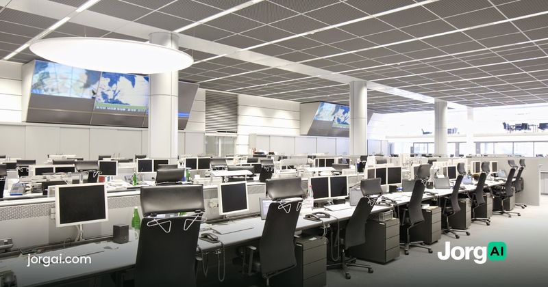 Empty computer terminals on a quiet stock market floor, cover for the pre-holiday effect study