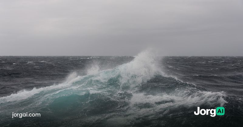 Storm waves breaking under a dark sky, cover for the VIX explained study