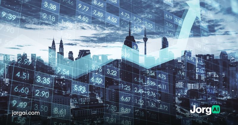 City skyline with a rising stock chart overlay, cover for the S&P 500 record-high study