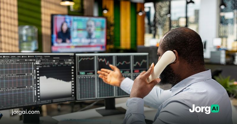 Trader at a bank of market screens, cover for the Kraken automation guide