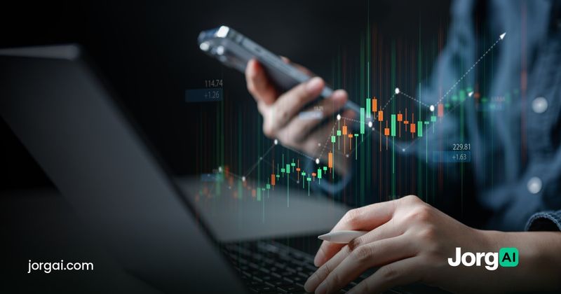 Phone and laptop showing crypto charts, cover for the API key safety guide