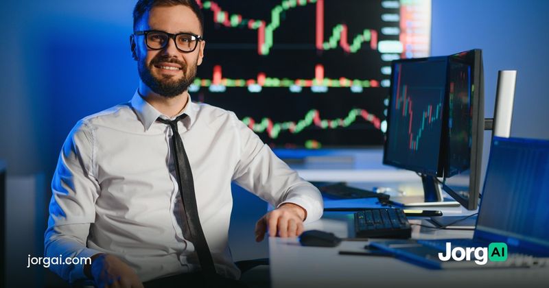 Trader at a desk with stock charts on two monitors, cover for the maximum drawdown guide