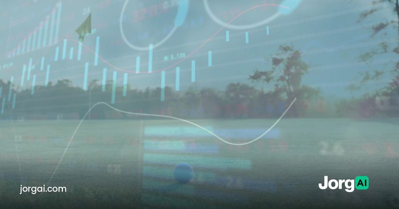 Stock chart overlaid on a landscape at dawn, cover for the lump sum versus dollar-cost averaging study