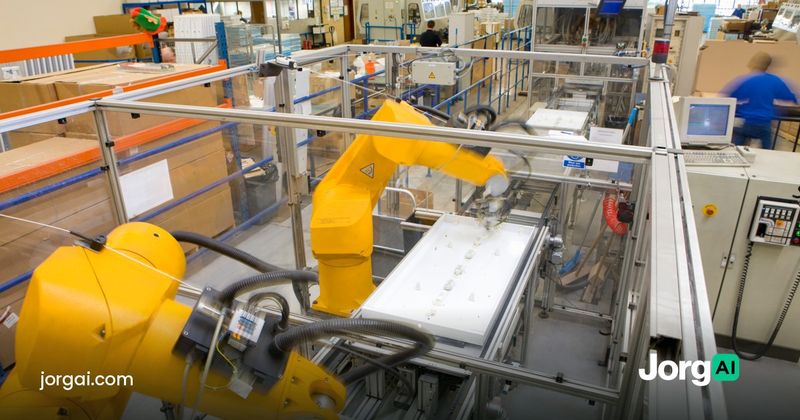Robotic arms on an automotive assembly line, cover for the GM Q3 2026 earnings preview
