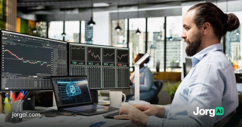 Trader watching several market screens, cover for the Fed blackout period study