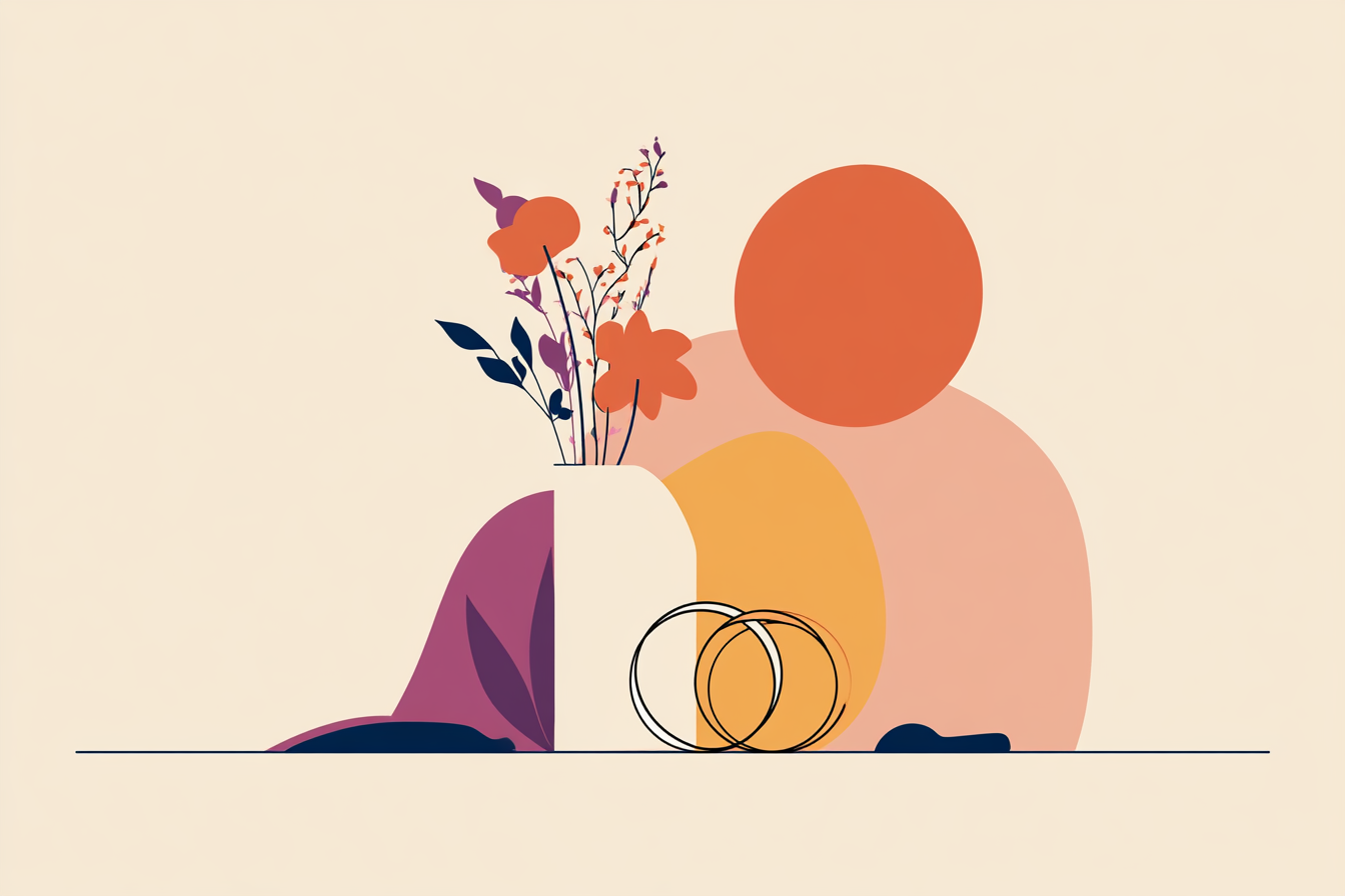 sølvbryllupsillustration, forlods.com