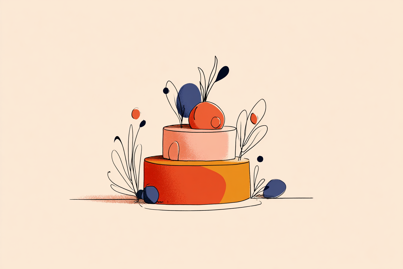 Gender reveal illustration
