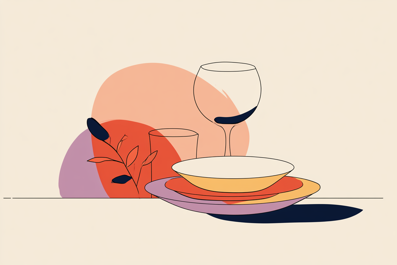 rehearsal dinner illustration, forlods.com