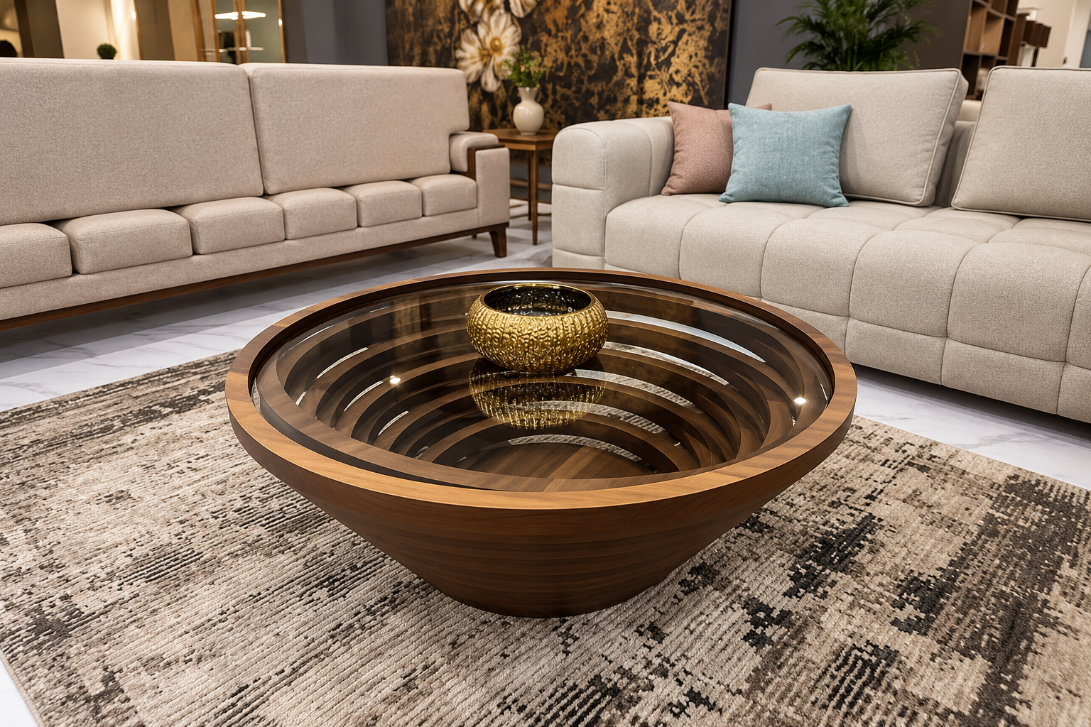 Circle Con Table