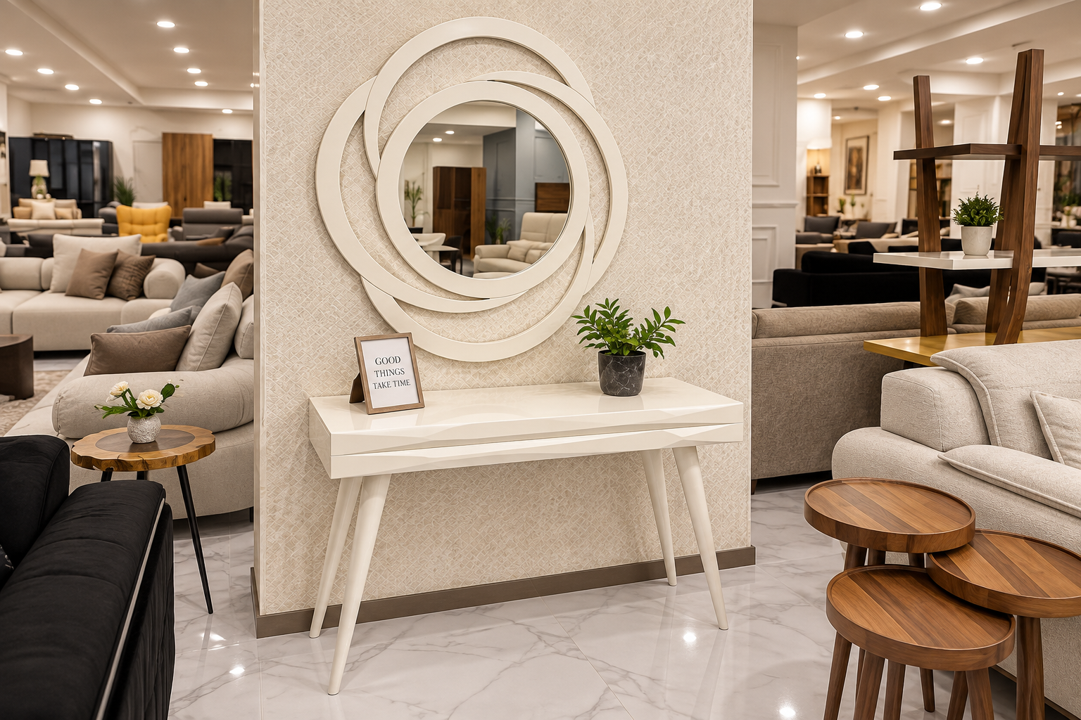 Izmo White Console