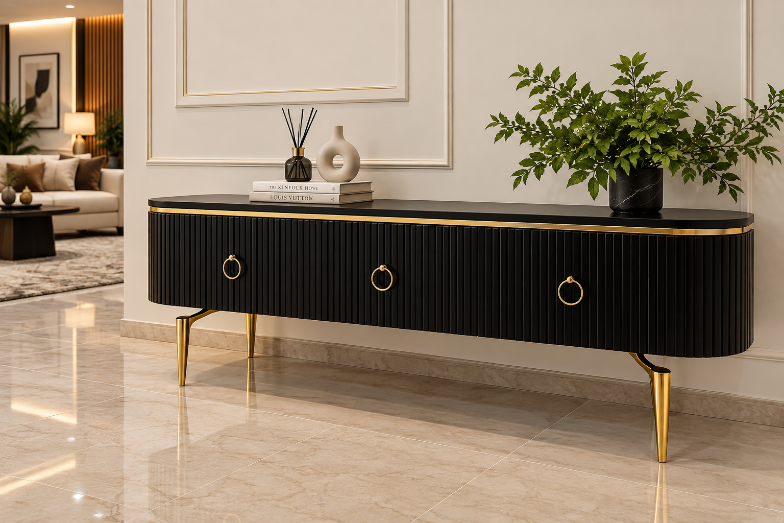 Black Tv Unit