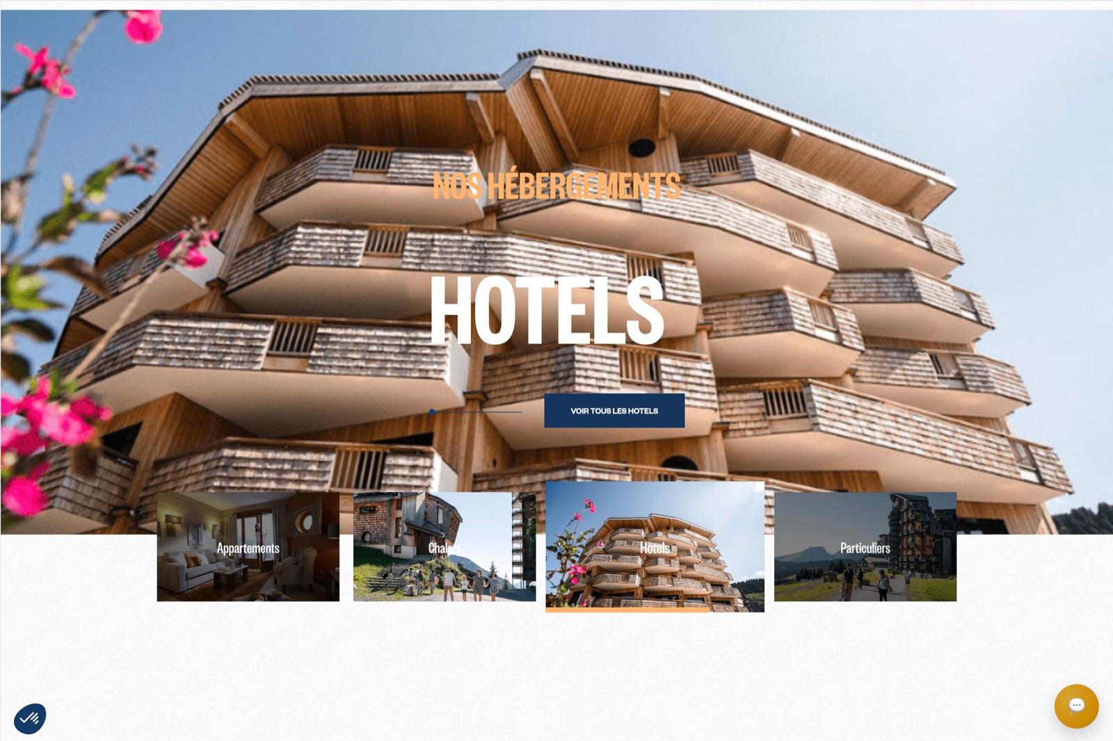 Hébergements · Hôtels et locations