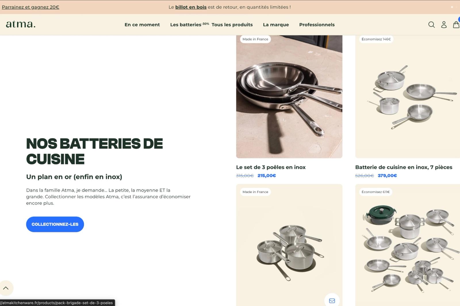 Batteries de cuisine