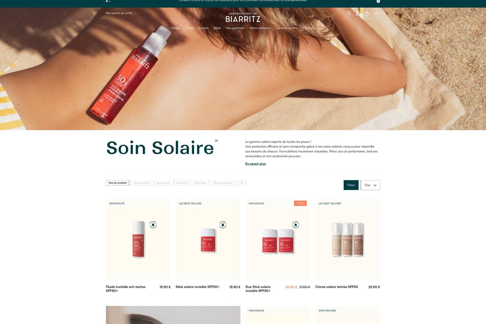 Collection · soin solaire