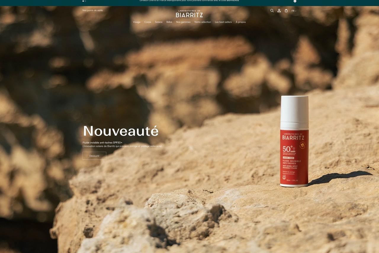 Homepage · sélection nouveautés