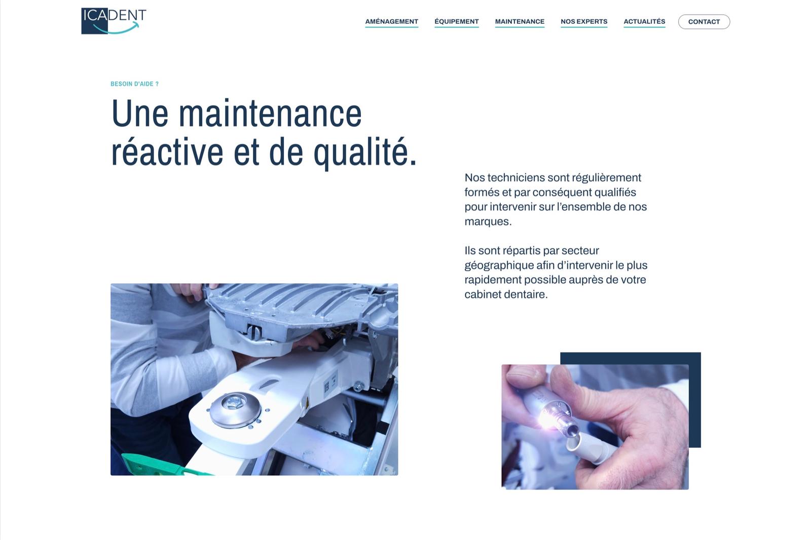 Maintenance · Réactive et de qualité
