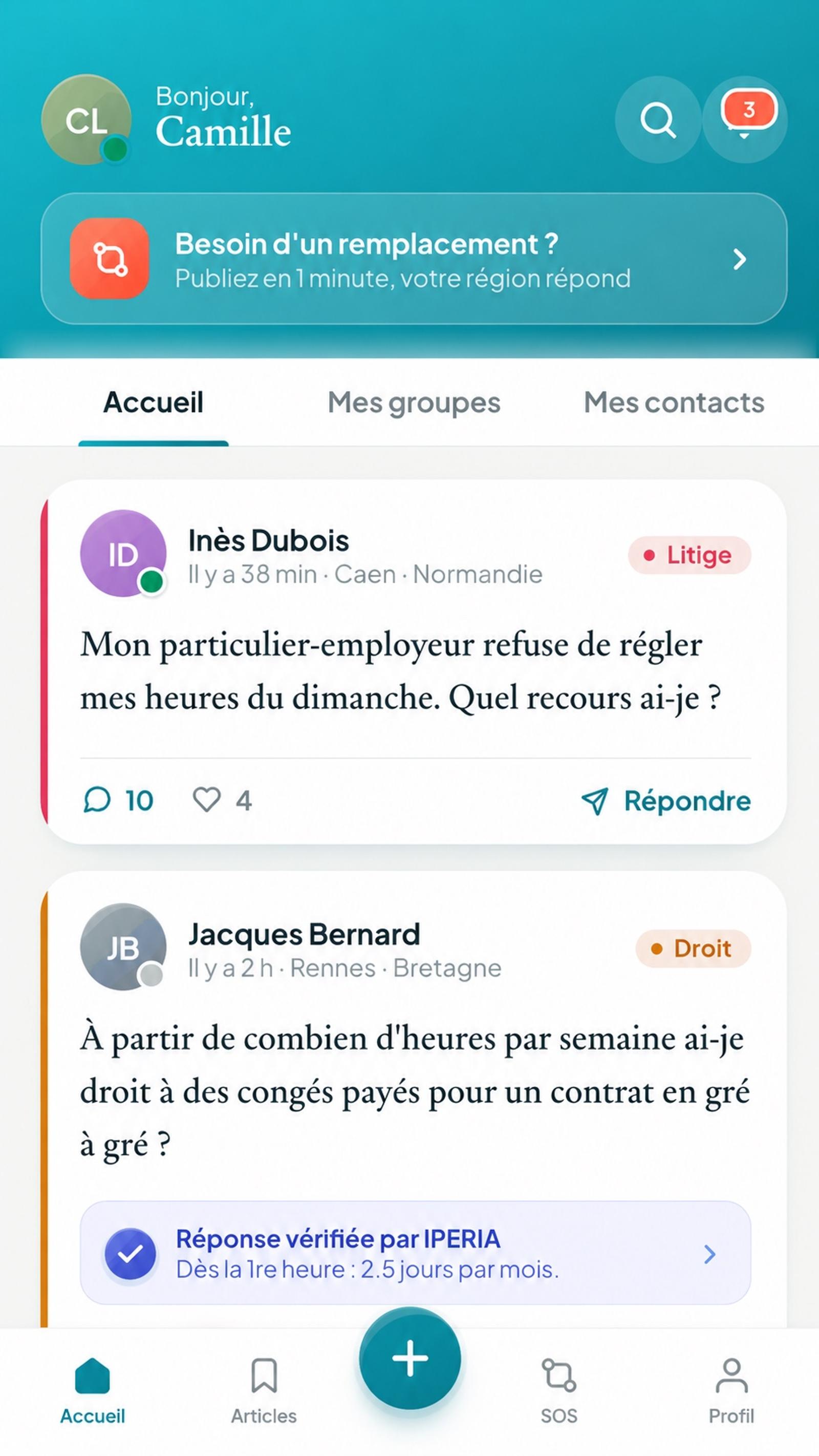 Accueil · Fil de la communauté
