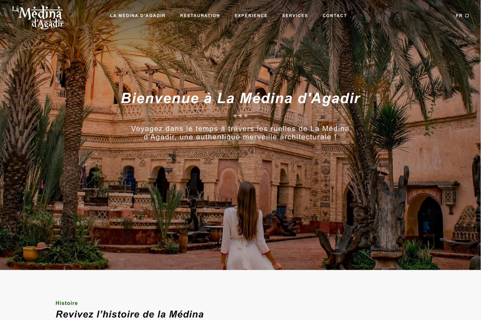 Page d'accueil · Bienvenue à La Médina