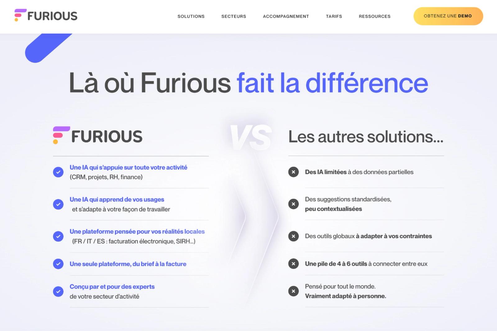 Différence vs autres solutions