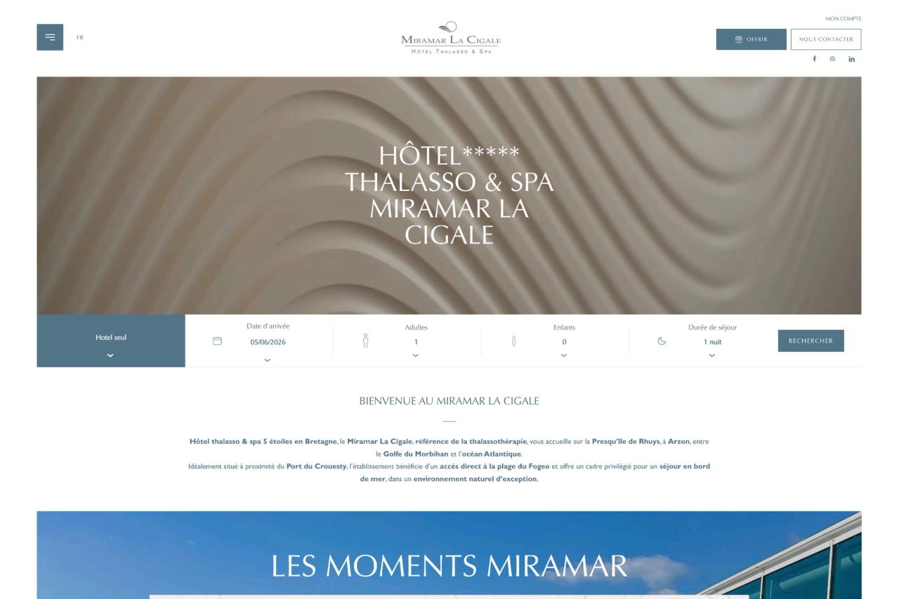 Homepage · hôtel, thalasso & spa