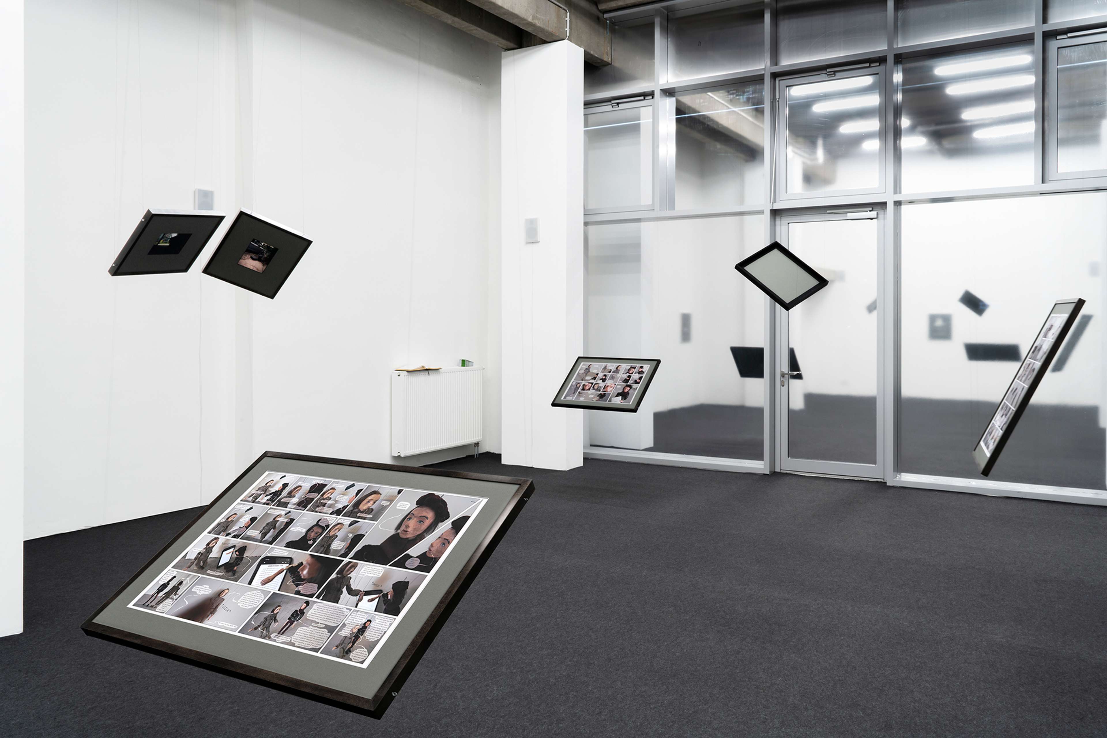 Installation image, Luzie Meyer, Thespians’ Questions at Sweetwater, Berlin, 2022. Courtesy of the artist and Sweetwater, Berlin.